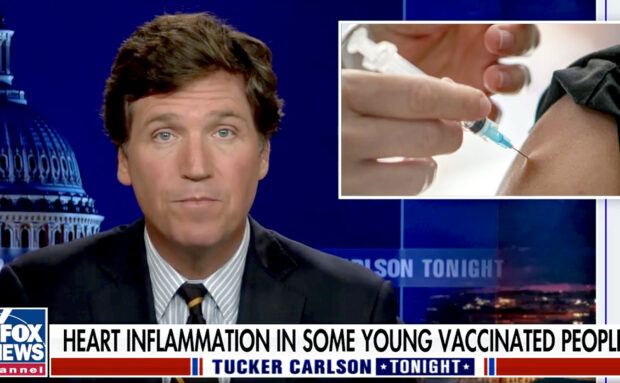 Tucker Carlson Young People Likely to Be Harmed by Vaccine